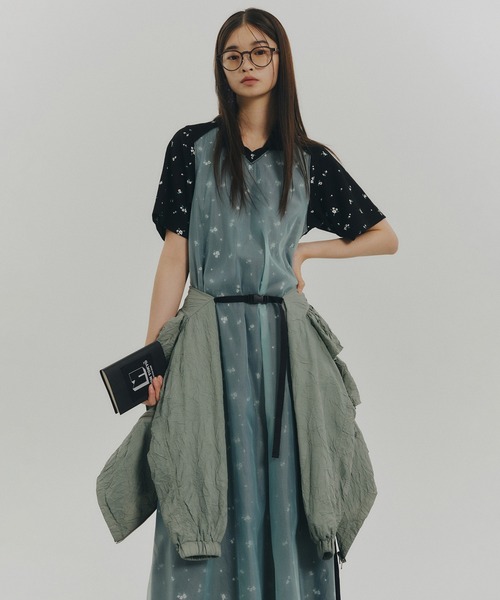 NON TOKYO(ノントーキョー)の「THERMAL FLOWER ONE-PIECE(ワンピース・レディース・アイボリー/ブラック・2/1)」の3枚目の写真