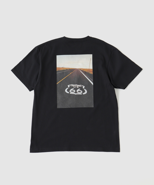 JOURNAL STANDARD(ジャーナルスタンダード)の「EAST TO WEST ROUTE 66 Tee(Tシャツ/カットソー・メンズ・ブラック/ホワイト・MEDIUM/LARGE/X-LARGE)」の3枚目の写真