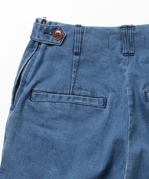 Ray BEAMS（レイビームス）の「Ray BEAMS / デニムワンタック クロップド パンツ（その他パンツ・レディース・オフホワイト/ブルー系その他・0/1）」の12枚目の写真