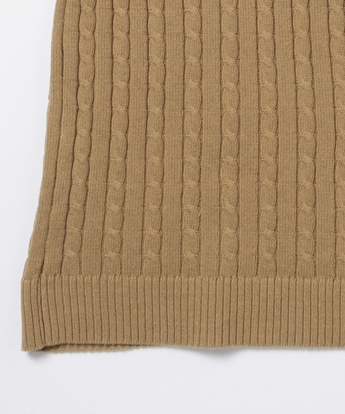 B:MING by BEAMS(ビーミングバイビームス)の「ビーミング by ビームス / ケーブルポケットクルー半袖ニット(ニット/セーター・メンズ・チャコールグレー/ベージュ/ネイビー/オフホワイト・MEDIUM/SMALL/X-LARGE/LARGE)」の18枚目の写真