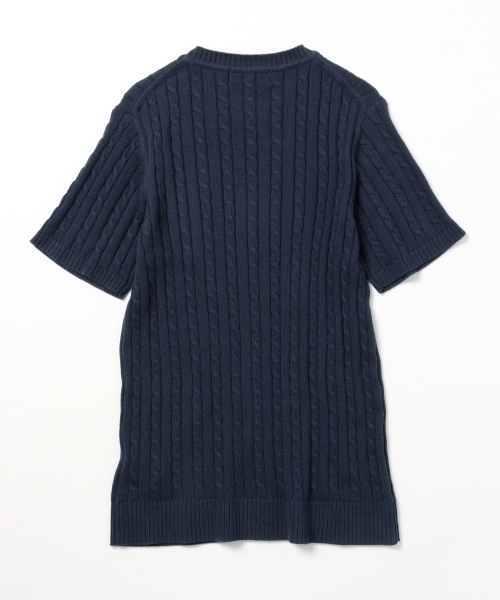 B:MING by BEAMS(ビーミングバイビームス)の「ビーミング by ビームス / ケーブルポケットクルー半袖ニット(ニット/セーター・メンズ・チャコールグレー/ベージュ/ネイビー/オフホワイト・MEDIUM/SMALL/X-LARGE/LARGE)」の20枚目の写真
