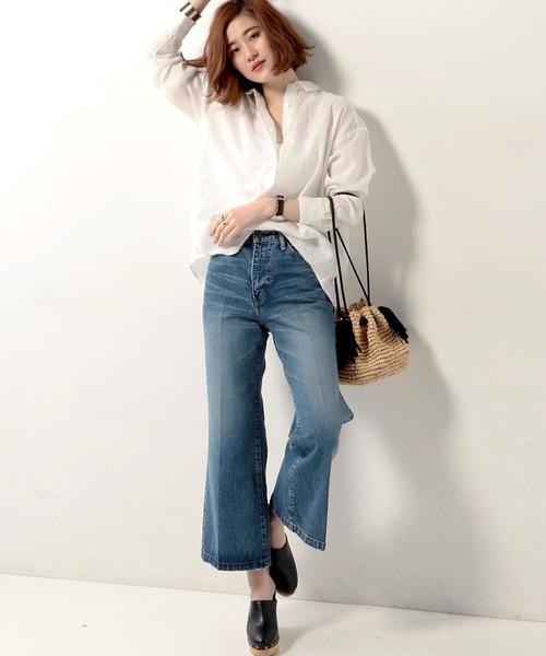 UNITED ARROWS(ユナイテッドアローズ)の「□UWMF リネン プルオーバー シャツ◆(シャツ/ブラウス・レディース・ホワイト/ブラウン/イエロー/ネイビー・FREE)」の15枚目の写真