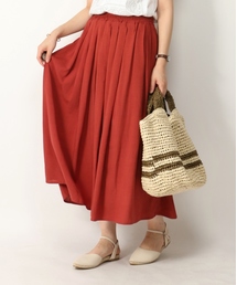 ikka | セールで3000円☆レーヨン麻タックスカート(スカート)