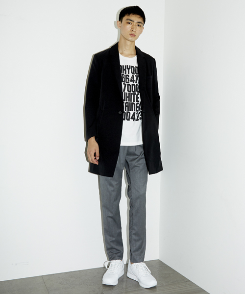 STUDIOUS（ステュディオス）の「【WEB限定 】STUDIOUS パウダータッチチェスターコート（チェスターコート・メンズ・ブラック/グリーン/ネイビー・3/2/1）」の4枚目の写真