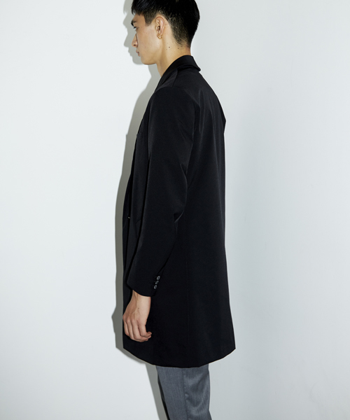 STUDIOUS（ステュディオス）の「【WEB限定 】STUDIOUS パウダータッチチェスターコート（チェスターコート・メンズ・ブラック/グリーン/ネイビー・3/2/1）」の6枚目の写真