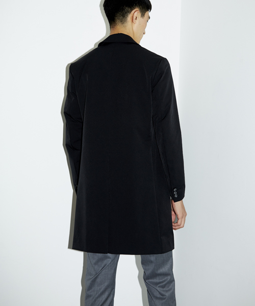 STUDIOUS（ステュディオス）の「【WEB限定 】STUDIOUS パウダータッチチェスターコート（チェスターコート・メンズ・ブラック/グリーン/ネイビー・3/2/1）」の7枚目の写真