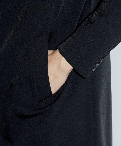 STUDIOUS（ステュディオス）の「【WEB限定 】STUDIOUS パウダータッチチェスターコート（チェスターコート・メンズ・ブラック/グリーン/ネイビー・3/2/1）」の10枚目の写真