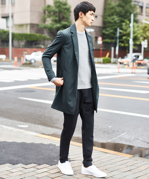 STUDIOUS（ステュディオス）の「【WEB限定 】STUDIOUS パウダータッチチェスターコート（チェスターコート・メンズ・ブラック/グリーン/ネイビー・3/2/1）」の15枚目の写真