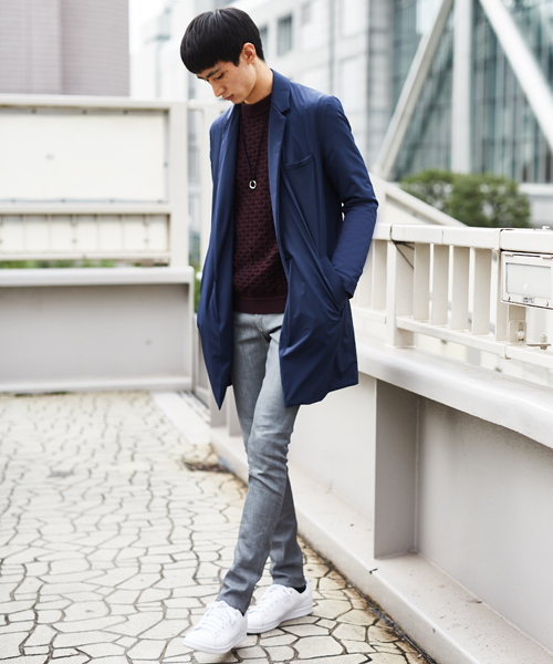 STUDIOUS（ステュディオス）の「【WEB限定 】STUDIOUS パウダータッチチェスターコート（チェスターコート・メンズ・ブラック/グリーン/ネイビー・3/2/1）」の16枚目の写真