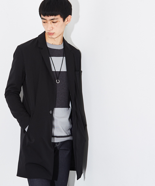 STUDIOUS（ステュディオス）の「【WEB限定 】STUDIOUS パウダータッチチェスターコート（チェスターコート・メンズ・ブラック/グリーン/ネイビー・3/2/1）」の17枚目の写真