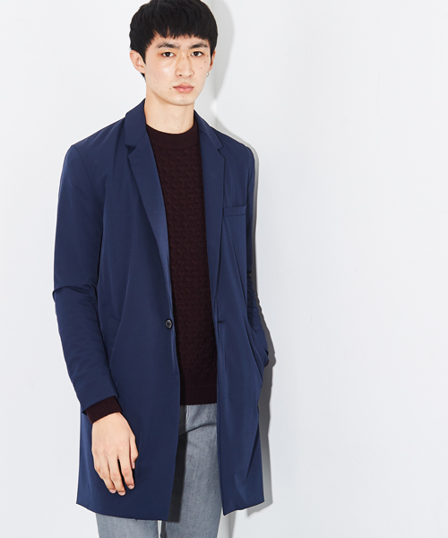 STUDIOUS（ステュディオス）の「【WEB限定 】STUDIOUS パウダータッチチェスターコート（チェスターコート・メンズ・ブラック/グリーン/ネイビー・3/2/1）」の19枚目の写真