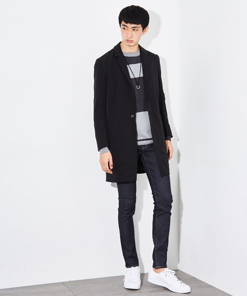 STUDIOUS（ステュディオス）の「【WEB限定 】STUDIOUS パウダータッチチェスターコート（チェスターコート・メンズ・ブラック/グリーン/ネイビー・3/2/1）」の20枚目の写真