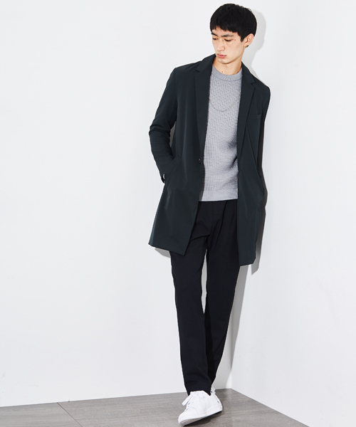 STUDIOUS（ステュディオス）の「【WEB限定 】STUDIOUS パウダータッチチェスターコート（チェスターコート・メンズ・ブラック/グリーン/ネイビー・3/2/1）」の21枚目の写真