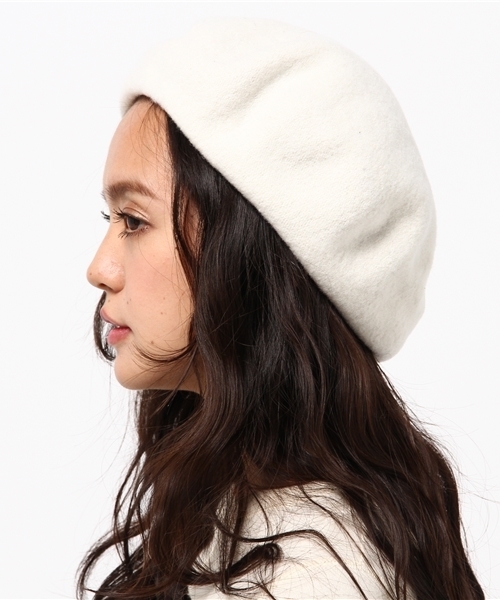 mystic（ミスティック）の「パイピングベレー（ハンチング/ベレー帽・レディース・ブラック/ブルー/グレー/オフホワイト・ﾌﾘ-）」の5枚目の写真