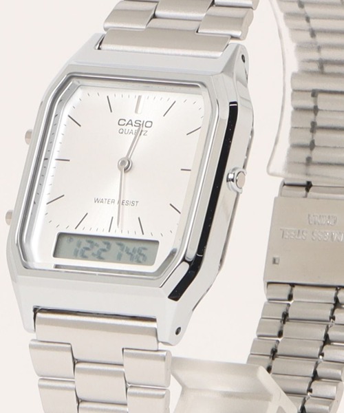 CASIO(カシオ)の「CASIO カシオ / アナログ デジタルウォッチ メタルバンド 日常生活防水 クォーツ //// AQ-230A-1D AQ-230A-7D(デジタル腕時計・レディース・シルバー×ブラック/シルバー/シルバー系その他2/シルバー×ブルー/シルバー系その他/シルバー系その他3/シルバー×ゴールド/シルバー系その他4・FREE)」の10枚目の写真