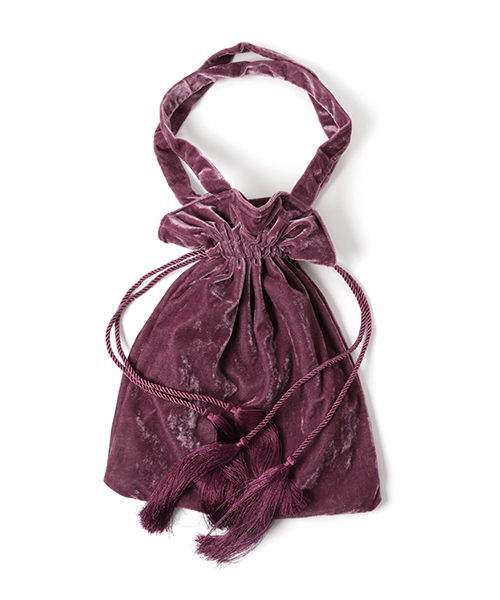 WEGO（ウィゴー）の「WEGO/ベロア巾着トートバッグ（トートバッグ・レディース・ブルー/ブラック/ライトピンク/ベージュ/ライトパープル・FREE）」の19枚目の写真