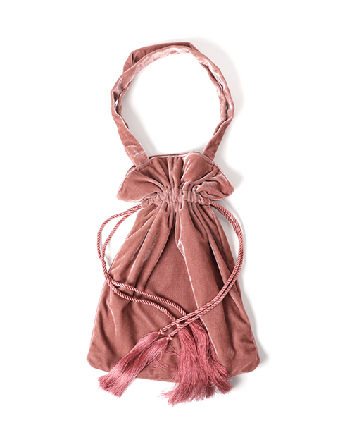 WEGO（ウィゴー）の「WEGO/ベロア巾着トートバッグ（トートバッグ・レディース・ブルー/ブラック/ライトピンク/ベージュ/ライトパープル・FREE）」の20枚目の写真