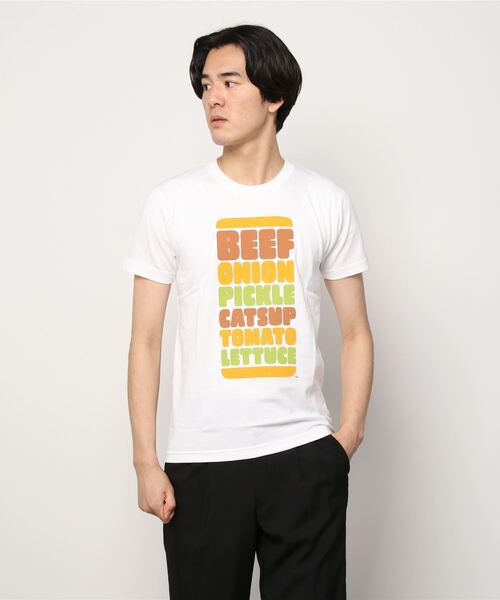 Sync.(スィンク)の「Sync.【House Industries】TEE "BURGER"(Tシャツ/カットソー・メンズ・ブラック/ホワイト・SMALL/X-LARGE/MEDIUM/LARGE)」の2枚目の写真