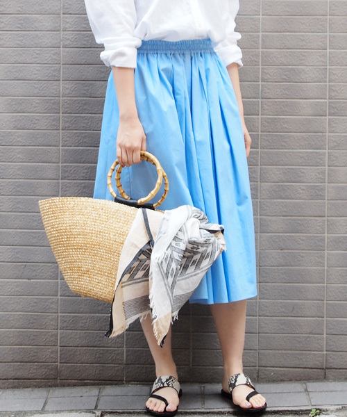 ANGLOBAL SHOP(アングローバルショップ)の「FORDMILLS / タックギャザースカート(スカート・レディース・ピンク/イエロー/ライトブルー/ピンク系その他・38/36)」の13枚目の写真