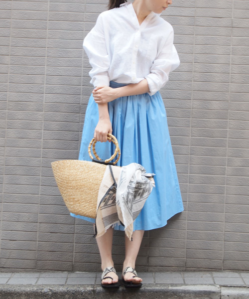 ANGLOBAL SHOP(アングローバルショップ)の「FORDMILLS / タックギャザースカート(スカート・レディース・ピンク/イエロー/ライトブルー/ピンク系その他・38/36)」の14枚目の写真