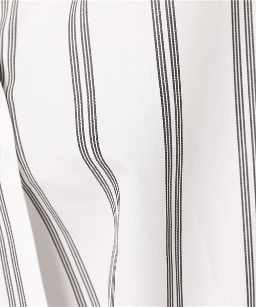 SHIPS for women（シップスフォーウィメン）の「ギャザースリーブストライプビッグシャツ（シャツ/ブラウス・レディース・ブルー/ライトホワイト・ONE SIZE）」の8枚目の写真