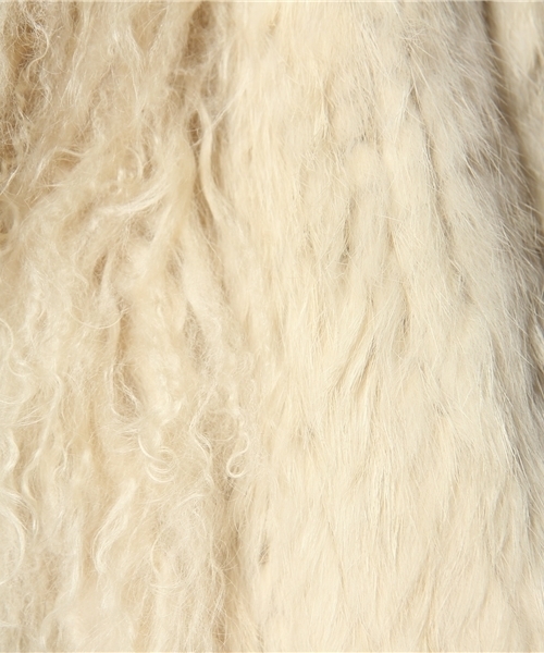 ROSE BUD（ローズバッド）の「(ROSE BUD JS FUR)RABBIT MONGOLIAN FUR VEST（ベスト・レディース・ブラック/ホワイト/グレー/タン・SMALL）」の10枚目の写真