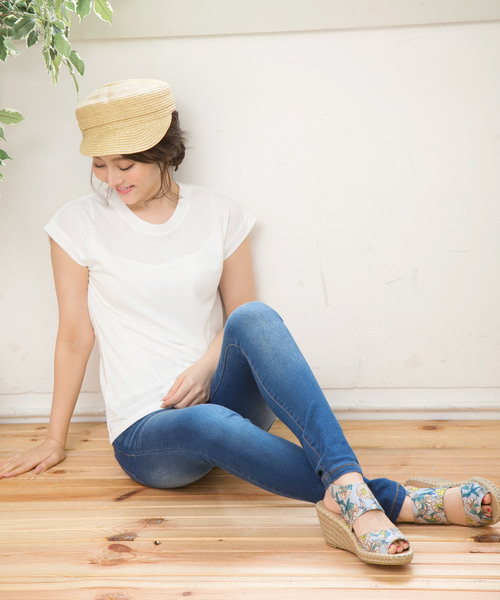 KOBE LETTUCE（コウベレタス）の「バックゴムジュートウェッジソールサンダル レディース シューズ 神戸レタス[I1301]（サンダル・レディース・シルバー/ブラック/カーキ/その他2/ベージュ/マスタード/その他1/キャメル/レッド/その他3/ホワイト系その他・L/M/S/LL）」の21枚目の写真