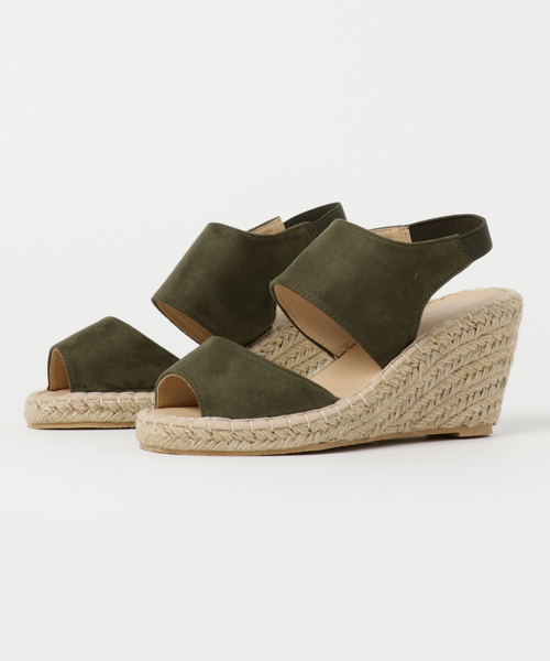 KOBE LETTUCE（コウベレタス）の「バックゴムジュートウェッジソールサンダル レディース シューズ 神戸レタス[I1301]（サンダル・レディース・シルバー/ブラック/カーキ/その他2/ベージュ/マスタード/その他1/キャメル/レッド/その他3/ホワイト系その他・L/M/S/LL）」の5枚目の写真