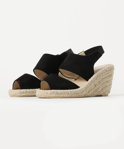 KOBE LETTUCE（コウベレタス）の「バックゴムジュートウェッジソールサンダル レディース シューズ 神戸レタス[I1301]（サンダル・レディース・シルバー/ブラック/カーキ/その他2/ベージュ/マスタード/その他1/キャメル/レッド/その他3/ホワイト系その他・L/M/S/LL）」の3枚目の写真