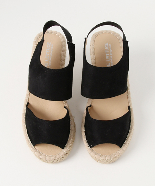 KOBE LETTUCE（コウベレタス）の「バックゴムジュートウェッジソールサンダル レディース シューズ 神戸レタス[I1301]（サンダル・レディース・シルバー/ブラック/カーキ/その他2/ベージュ/マスタード/その他1/キャメル/レッド/その他3/ホワイト系その他・L/M/S/LL）」の15枚目の写真