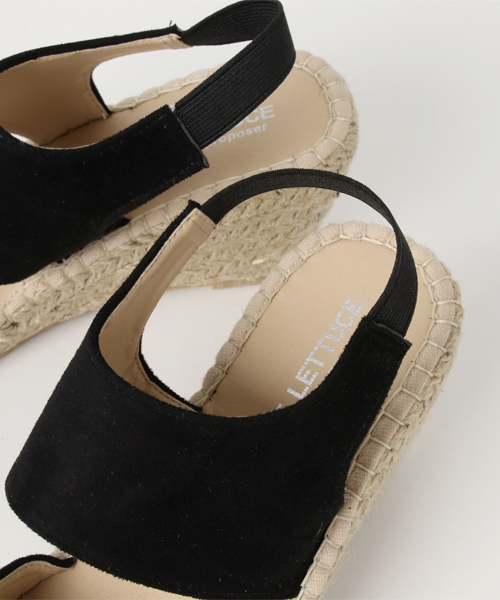 KOBE LETTUCE（コウベレタス）の「バックゴムジュートウェッジソールサンダル レディース シューズ 神戸レタス[I1301]（サンダル・レディース・シルバー/ブラック/カーキ/その他2/ベージュ/マスタード/その他1/キャメル/レッド/その他3/ホワイト系その他・L/M/S/LL）」の17枚目の写真