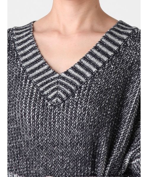 MURUA(ムルーア)の「ワイドVニットチュニック(ニット/セーター・レディース・ライトグレー/ピンク/その他1・FREE)」の11枚目の写真