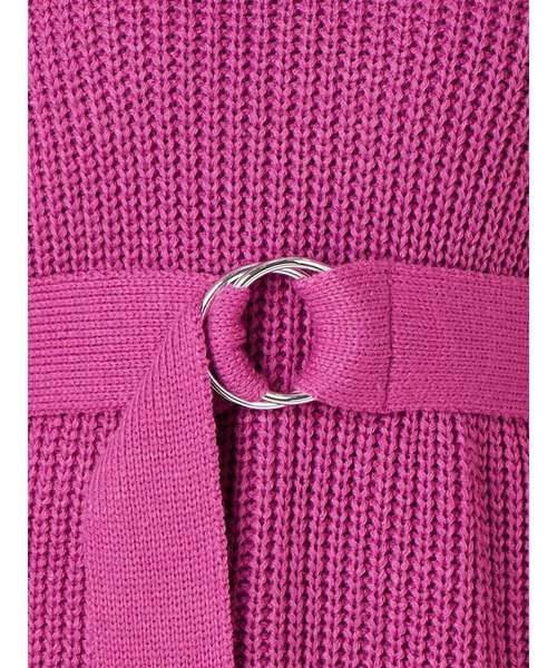 MURUA(ムルーア)の「ワイドVニットチュニック(ニット/セーター・レディース・ライトグレー/ピンク/その他1・FREE)」の6枚目の写真