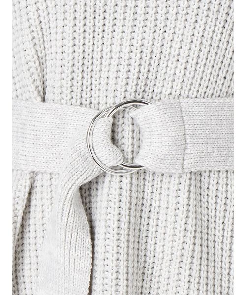 MURUA(ムルーア)の「ワイドVニットチュニック(ニット/セーター・レディース・ライトグレー/ピンク/その他1・FREE)」の15枚目の写真