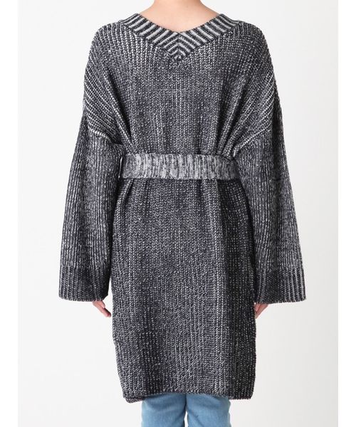 MURUA(ムルーア)の「ワイドVニットチュニック(ニット/セーター・レディース・ライトグレー/ピンク/その他1・FREE)」の19枚目の写真