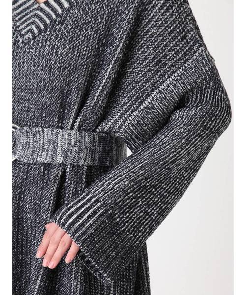 MURUA(ムルーア)の「ワイドVニットチュニック(ニット/セーター・レディース・ライトグレー/ピンク/その他1・FREE)」の21枚目の写真