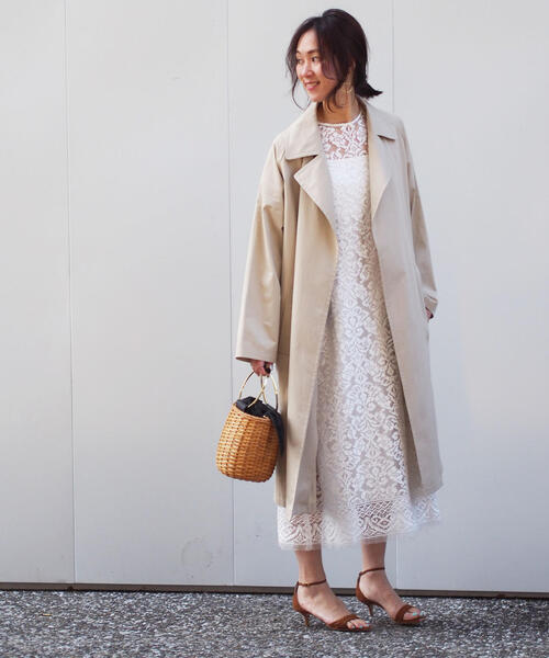 Jewel Changes（ジュエルチェンジズ）の「JOC Cotton ワッシャーベルトコート / 春コート / スプリングコート（その他アウター・レディース・ベージュ/ナチュラル・38/36）」の13枚目の写真