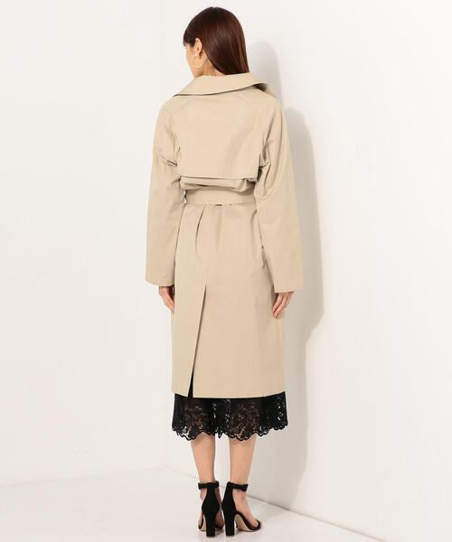 Jewel Changes（ジュエルチェンジズ）の「JOC Cotton ワッシャーベルトコート / 春コート / スプリングコート（その他アウター・レディース・ベージュ/ナチュラル・38/36）」の4枚目の写真