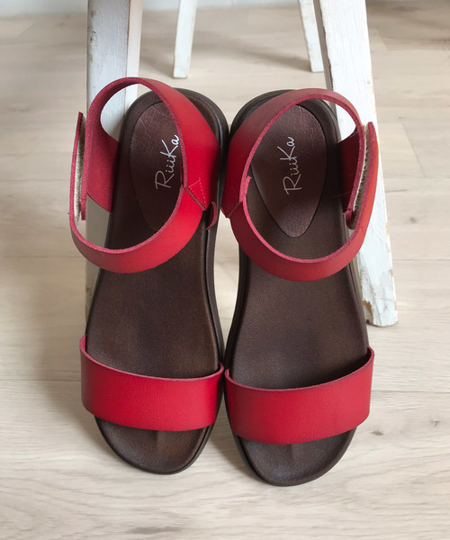 RiiiKa（リーカ）の「【MADE IN JAPAN】【安心の日本製】シンプルラインサンダル【RiiiKa/リーカ】（サンダル・レディース・ブラック/ブラウン/レッド/アイボリー/カーキ・LL/S/M/L）」の5枚目の写真