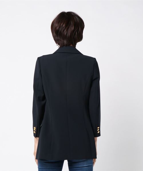 RIVE DROITE（リヴドロワ）の「【好評につき追加！】メタル釦ダブルジャケット（テーラードジャケット・レディース・ネイビー・FREE）」の2枚目の写真