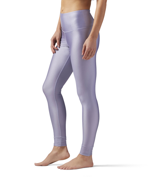 Reebok（リーボック）の「ダンス メタリックタイツ（レギンス/スパッツ・レディース・ライトパープル/ブラック・MEDIUM/X-SMALL/X-LARGE/XXX-LARGE/XXXXX-LARGE）」の3枚目の写真