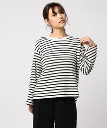 Bab Bou Jeloud | 【WEB限定】やわらかワッフル生地使用◇ベルスリーブプルオーバー(Tシャツ/カットソー)