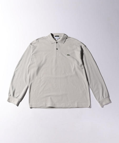 LACOSTE（ラコステ）の「【別注】 ＜LACOSTE (ラコステ）＞ WIDE LS POLOSHIRT/ポロシャツ（ポロシャツ・メンズ・ベージュ/グレー/ブラック・3/2/5/4）」の3枚目の写真