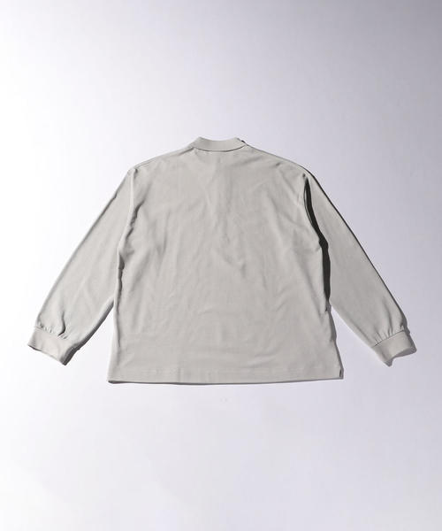 LACOSTE（ラコステ）の「【別注】 ＜LACOSTE (ラコステ）＞ WIDE LS POLOSHIRT/ポロシャツ（ポロシャツ・メンズ・ベージュ/グレー/ブラック・3/2/5/4）」の4枚目の写真