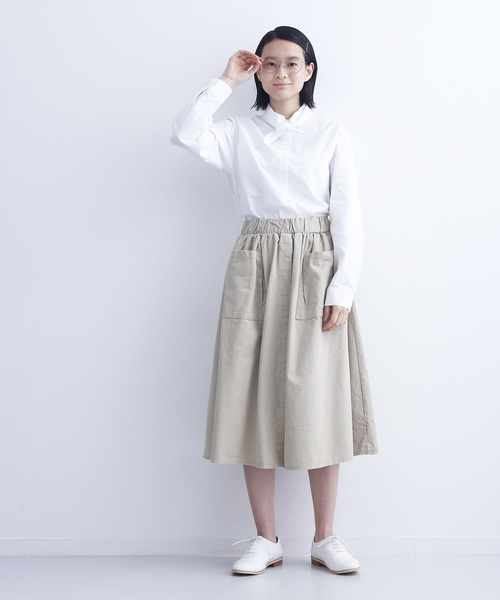 MERLOT IKYU（メルローイキュウ）の「ボウタイリボンカラーブラウス6509（シャツ/ブラウス・レディース・アイボリー/ブルー・FREE）」の8枚目の写真