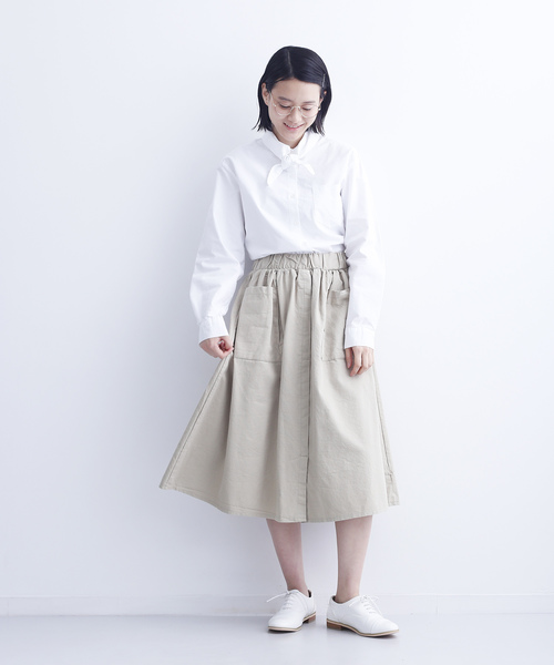 MERLOT IKYU（メルローイキュウ）の「ボウタイリボンカラーブラウス6509（シャツ/ブラウス・レディース・アイボリー/ブルー・FREE）」の9枚目の写真