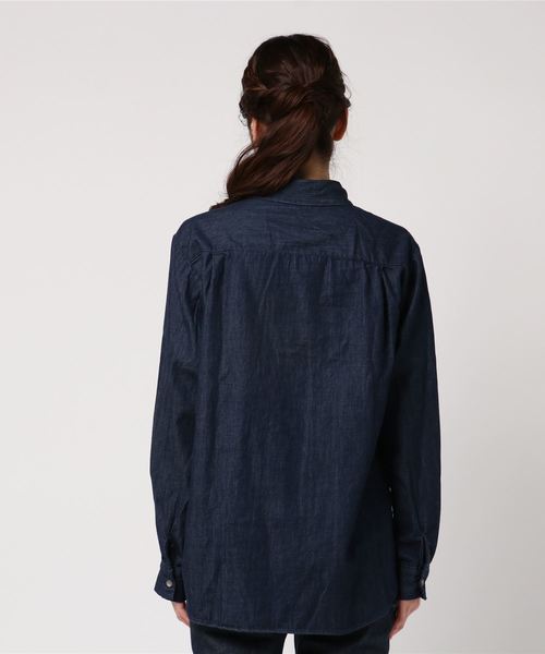 MERLOT IKYU（メルローイキュウ）の「ボウタイリボンカラーブラウス6509（シャツ/ブラウス・レディース・アイボリー/ブルー・FREE）」の4枚目の写真