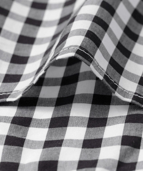 URBAN RESEARCH（アーバンリサーチ）の「テンセルタイプライターショールカラーブラウス（シャツ/ブラウス・レディース・オフホワイト/ブラック/チェック・FREE）」の6枚目の写真