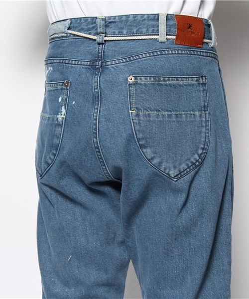 R.NEWBOLD(アールニューボールド)の「DIP BLEACH DENIM/STONE BIO WASH/135109/≡(デニムパンツ・メンズ・インディゴブルー・SMALL/MEDIUM/LARGE/X-LARGE)」の4枚目の写真