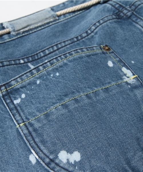 R.NEWBOLD(アールニューボールド)の「DIP BLEACH DENIM/STONE BIO WASH/135109/≡(デニムパンツ・メンズ・インディゴブルー・SMALL/MEDIUM/LARGE/X-LARGE)」の9枚目の写真